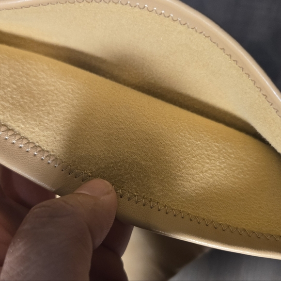 Women's Over The Knee Block Heel Boots Tan Sz 7.5 Faux Leather - Picture 6 of 11